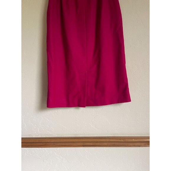 Vintage VTG Pendleton Pink Wool Pencil Skirt Made in USA Size 6 - Picture 8 of 9